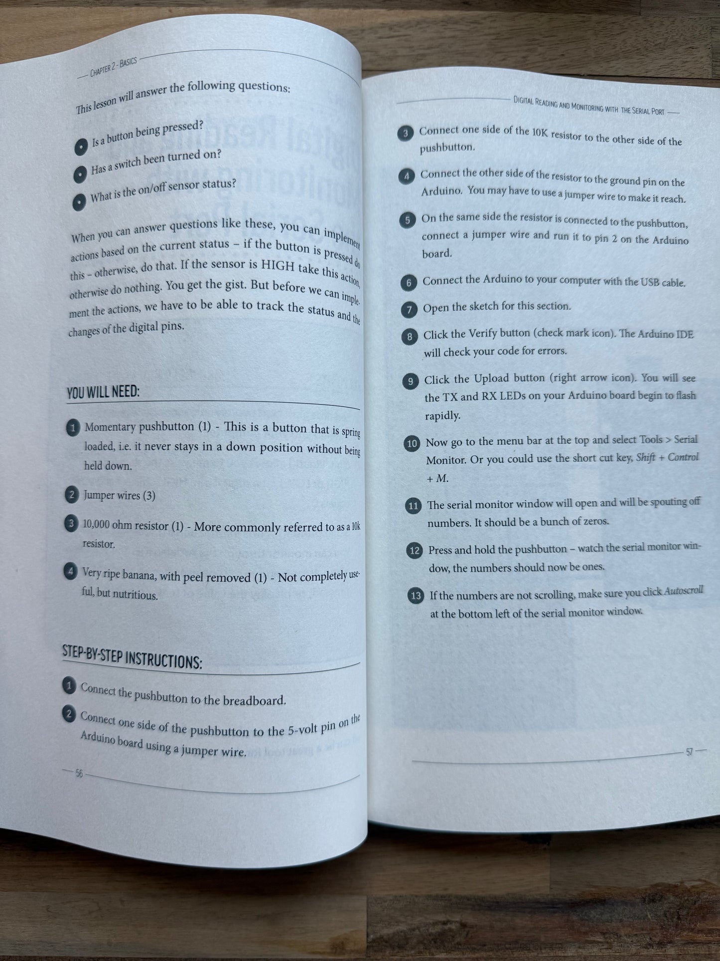 Arduino Book for Beginners step by step instructions